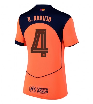 Lacne Ženy Futbalové dres Barcelona Ronald Araujo #4 2025-26 Krátky Rukáv - Tretina